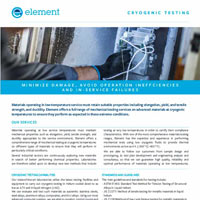Materials Testing at Cryogenic Temperatures