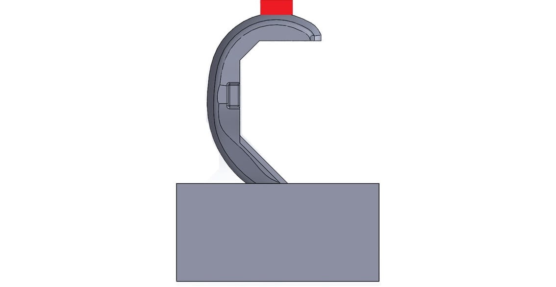 femoral knee component test configuration